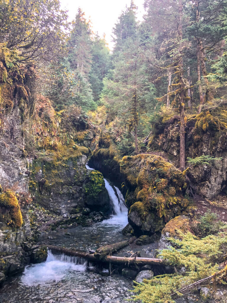 Virgin-Creek-Falls-in-Girdwood-Alaska