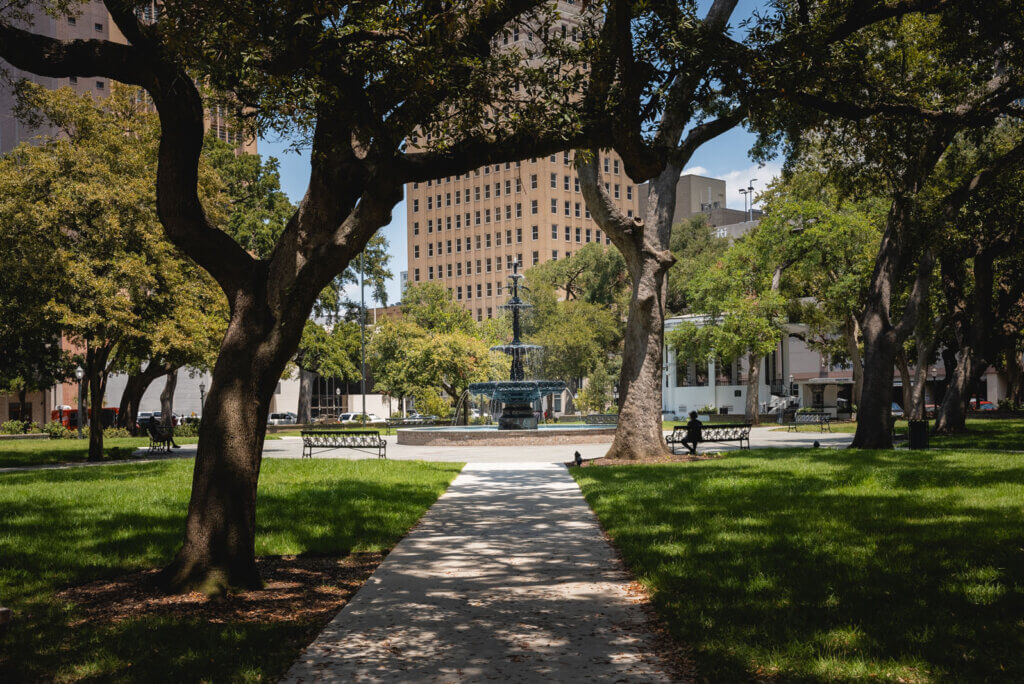 Bienville Square in Mobile Alabama