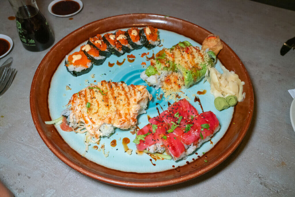 Big Fish Sushi platter in Gulf Shores Orange Beach Alabama