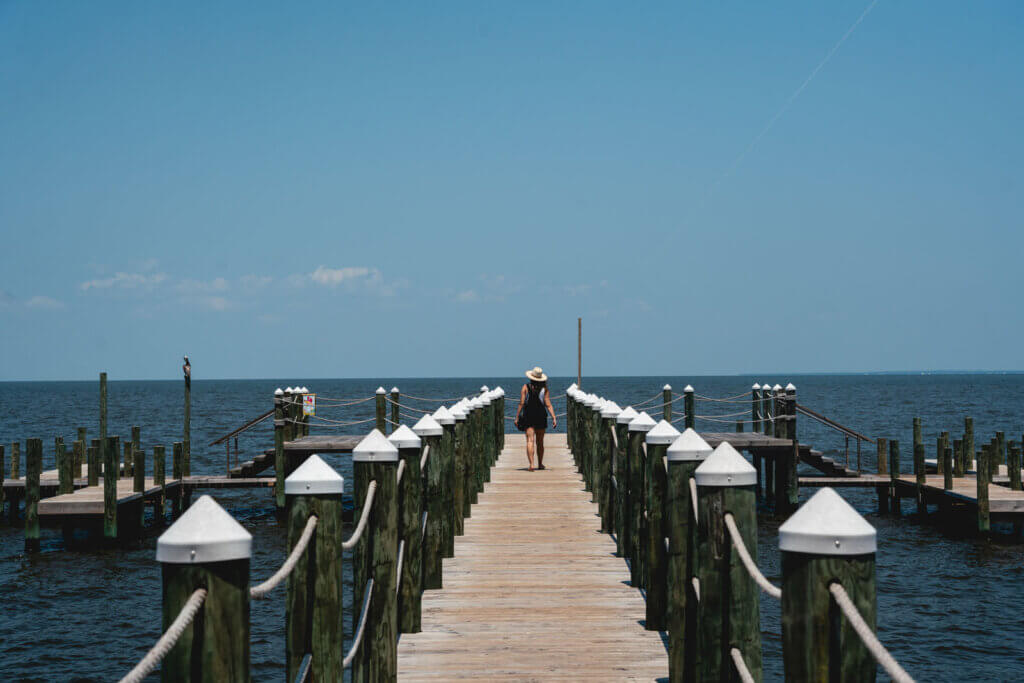 view of Mobile Bay at Jesse's By the Bay in Alabama