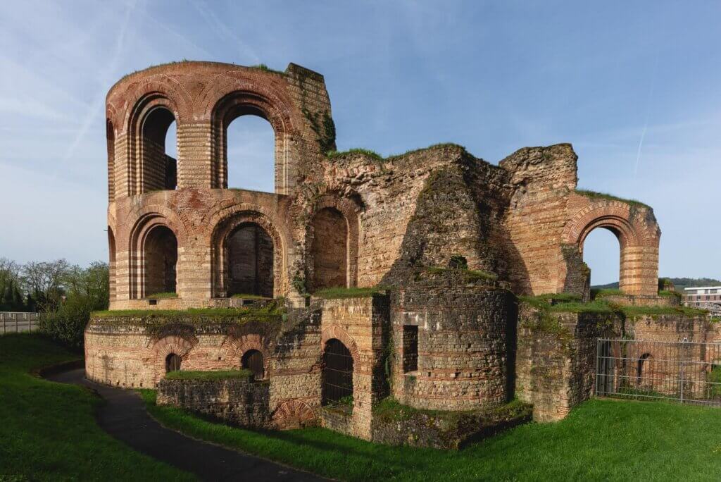 Trier Imperial Baths Kaisertherman in Roman Ruins in Germany