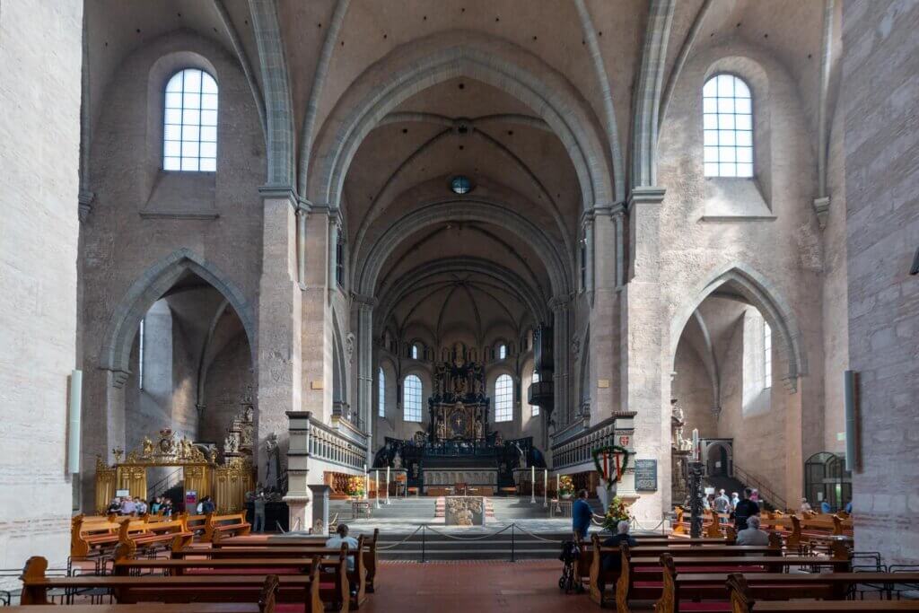 interior of Trier Cathedral of St Peter (Trier Dom) in Germany