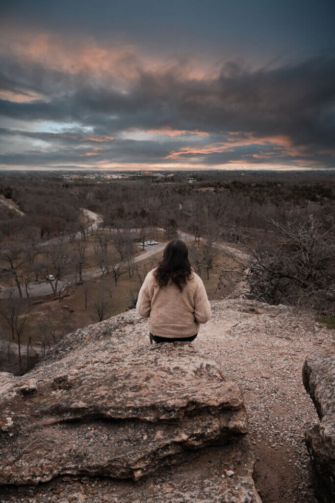 Bromide Hill Overlook at Chickasaw National Recreation Area in Sulphur Oklahoma