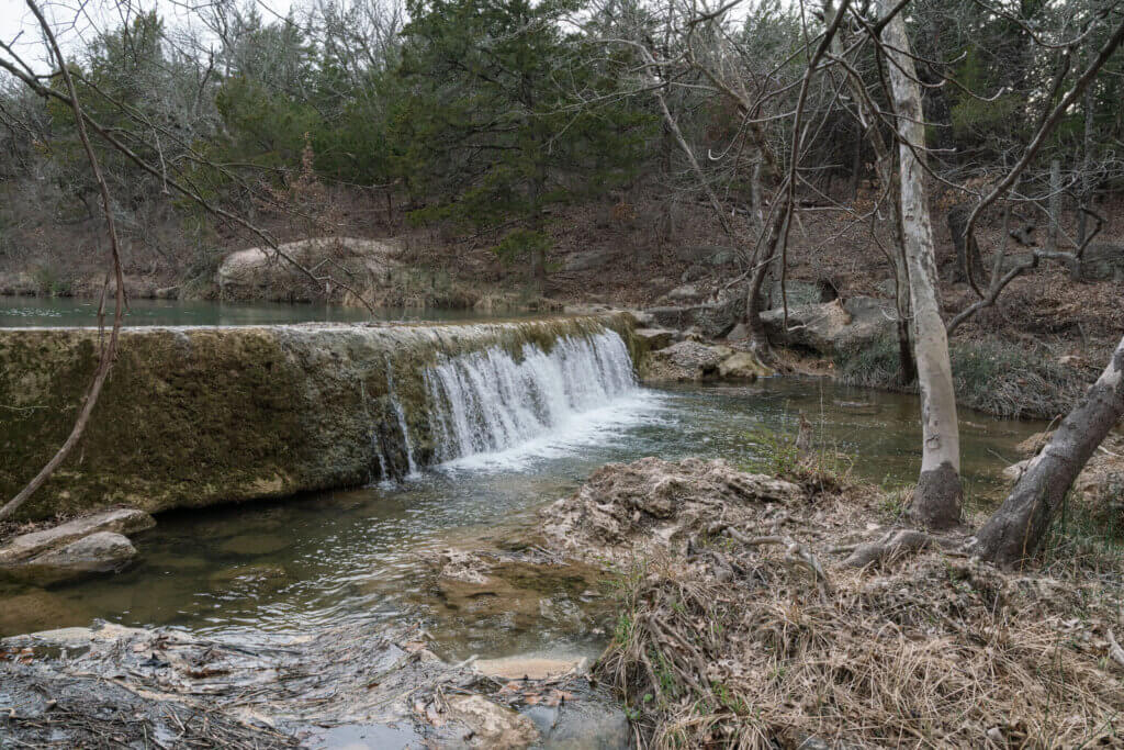 Panther Falls in Chickasaw National Recreation Area in Oklahoma