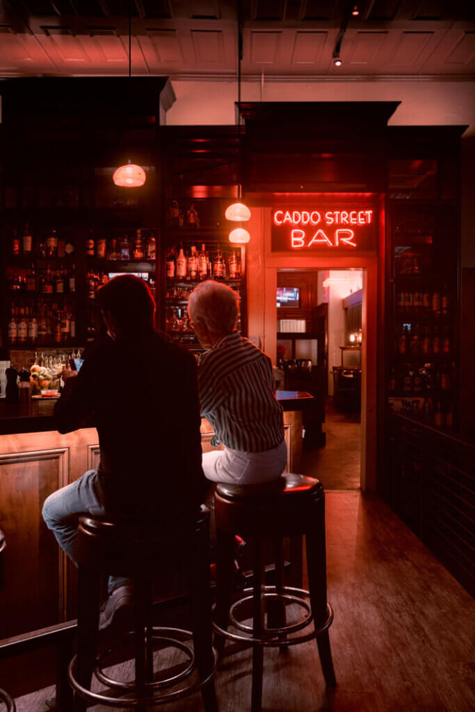 inside Café Alley in Ardmore Okloahoma