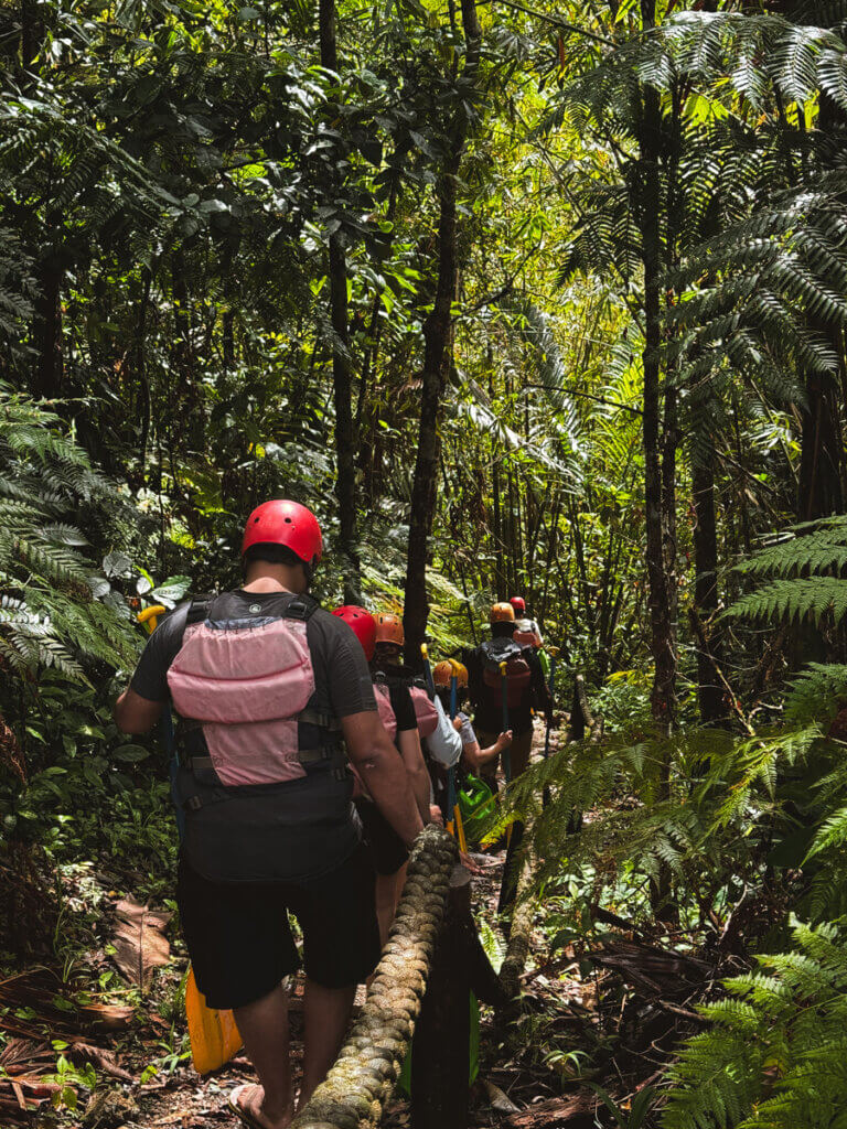 jungle-hike-down-to-the-Upper-Navua-River-whitewater-rafting-experience-in-Fiji