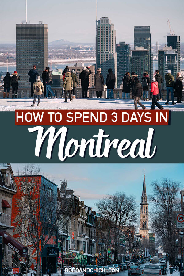 3 days in Montreal itinerary