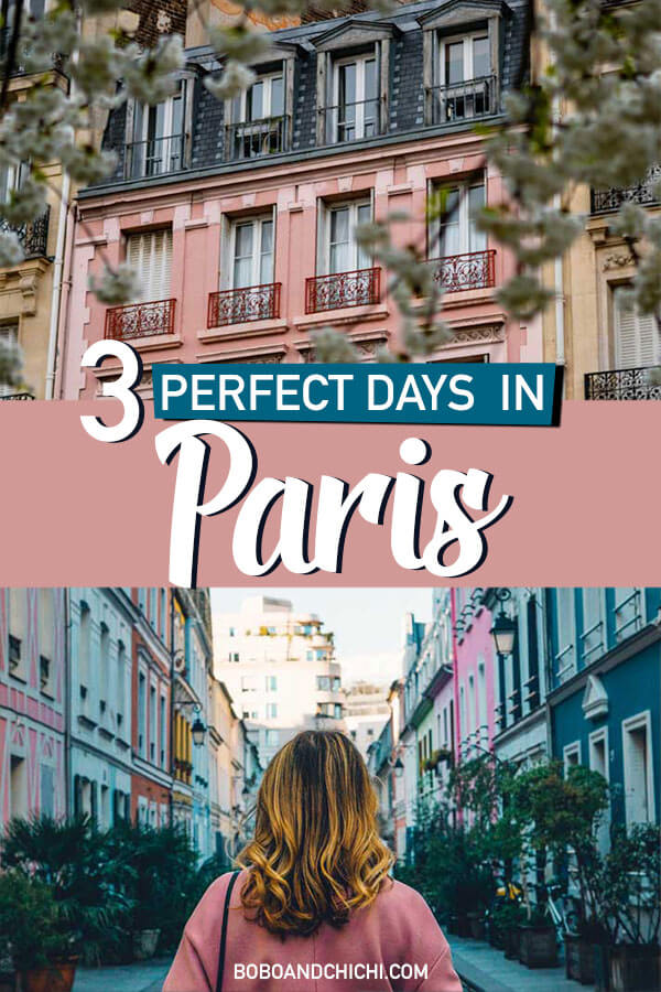 how to spend 3 days in paris itinerary