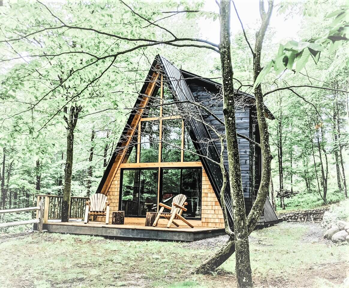 A Frame cabin rental in upstate new york in remsen