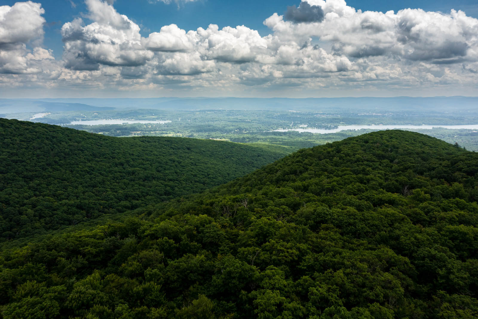 Aerial View of Pittsfield State Forest in the Berkshires Massachusetts