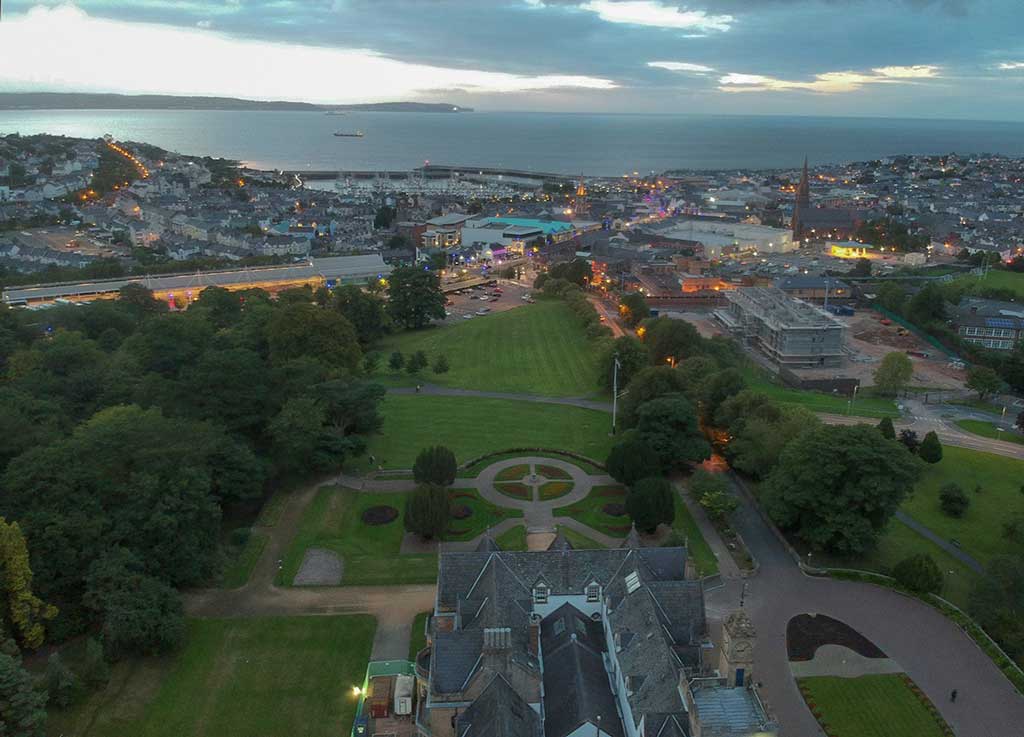 Aerial view of Bangor Northern Ireland