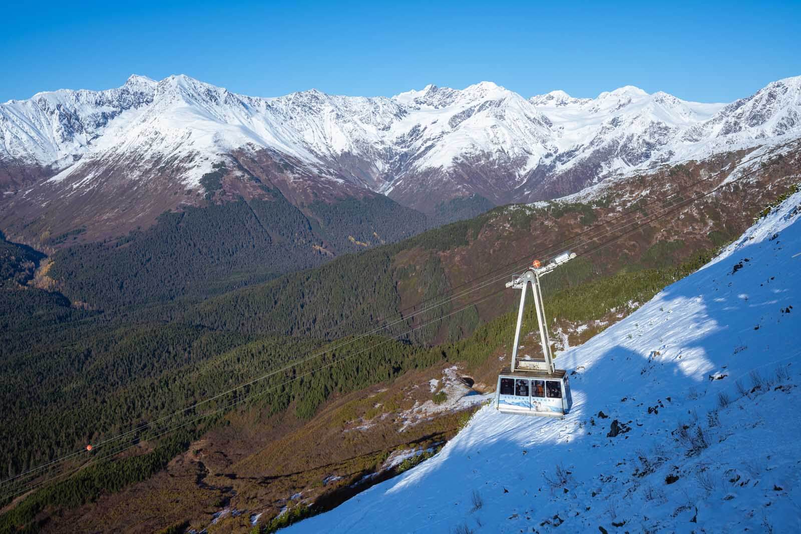 Alyeska Aerial Tram in Girdwood Alaska