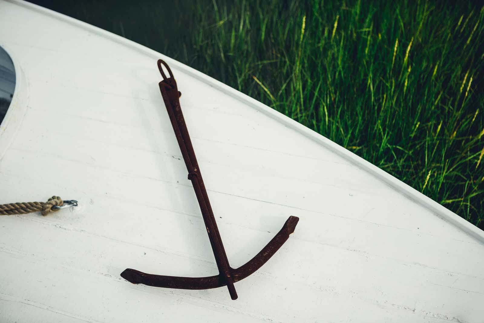 Anchor on a boat in Nova Scotia