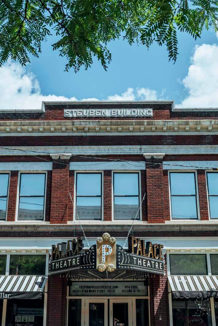 Steuben Building Facade in Corning New York