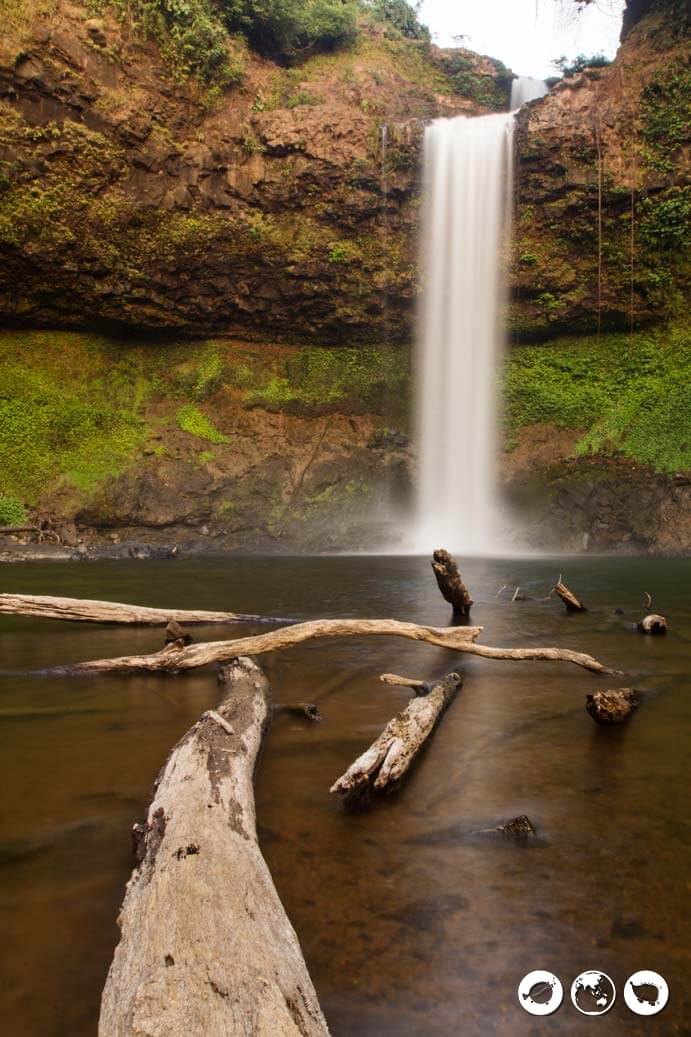 Tayicseua waterfalls in Bolaven Plateau