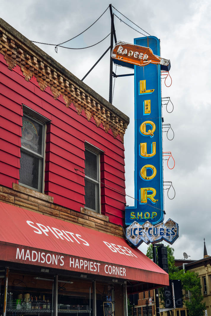 Badger Liquor on State Street in Madison Wisconsin