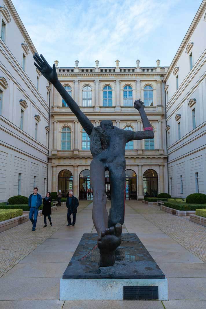 Art Museum Barberini in Potsdam exterior sculpture