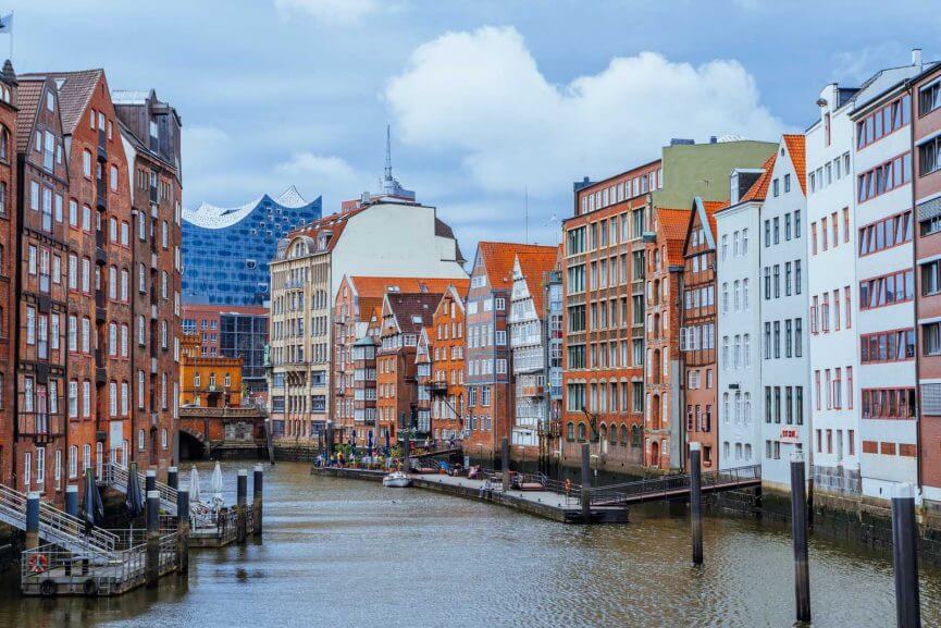 View of Hamburg Germany