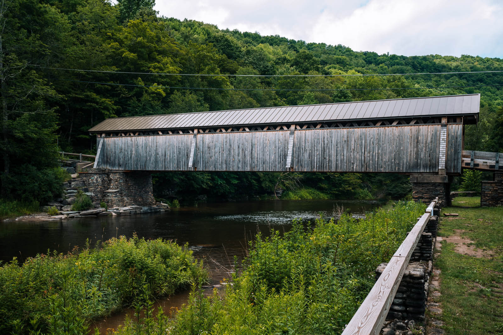 Beaverkill Covered Bridge near Livingston Manor in the Catskills New York