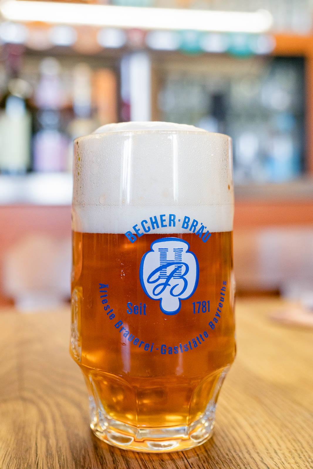 Becher Brau beer in Bayreuth Germany