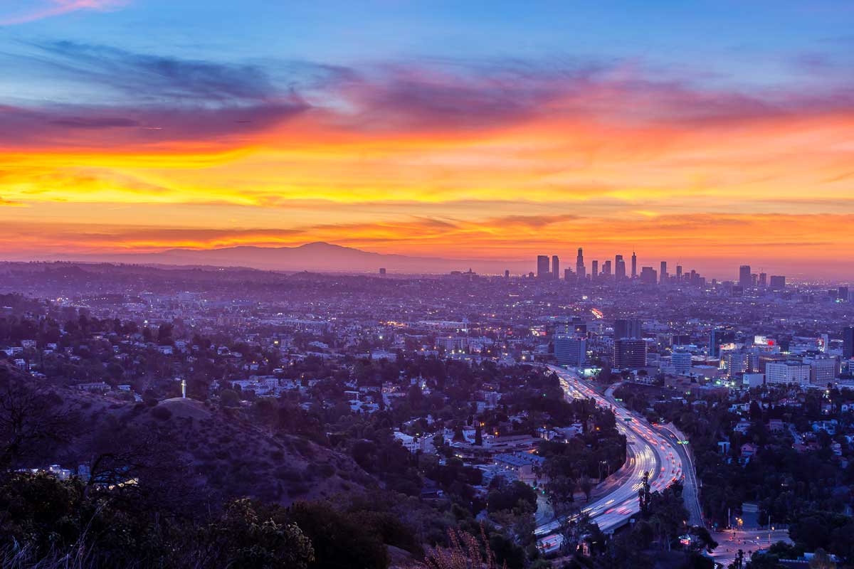 Best-views-in-LA-at-night-from-Jerome-C-Daniel-overlook-and-the-hollywood-bowl-at-sunset