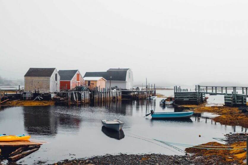 Blue Rocks Fishing Village in Nova Scotia