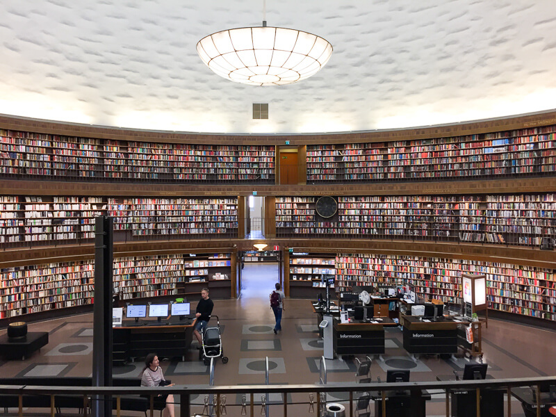 Book Hall Stockholm Library