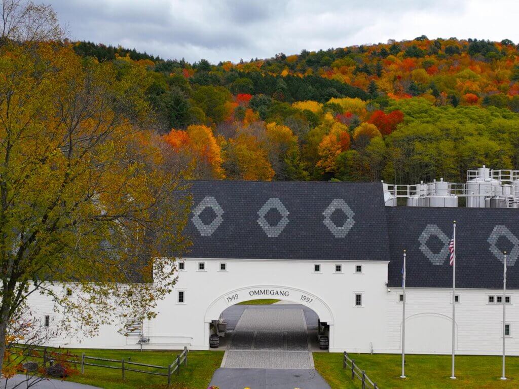 Brewery Ommegang in the fall in Cooperstown NY