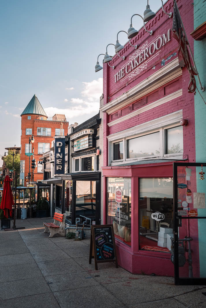 Cake Room and Duplex Diner on the edge of Adams Morgan and Dupont Circle neighborhoods in Washington DC