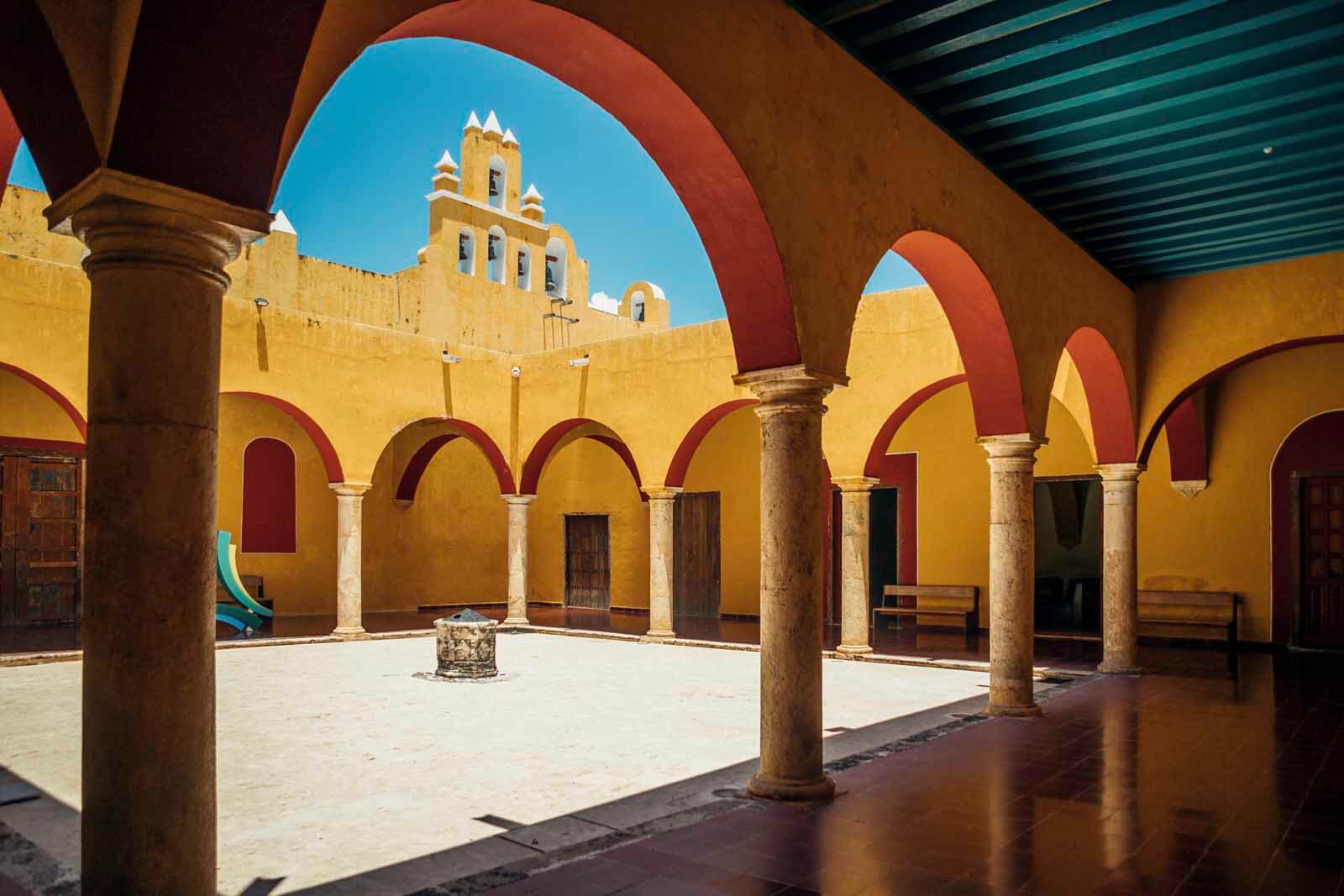 Beautiful interior of building in Campeche Mexico