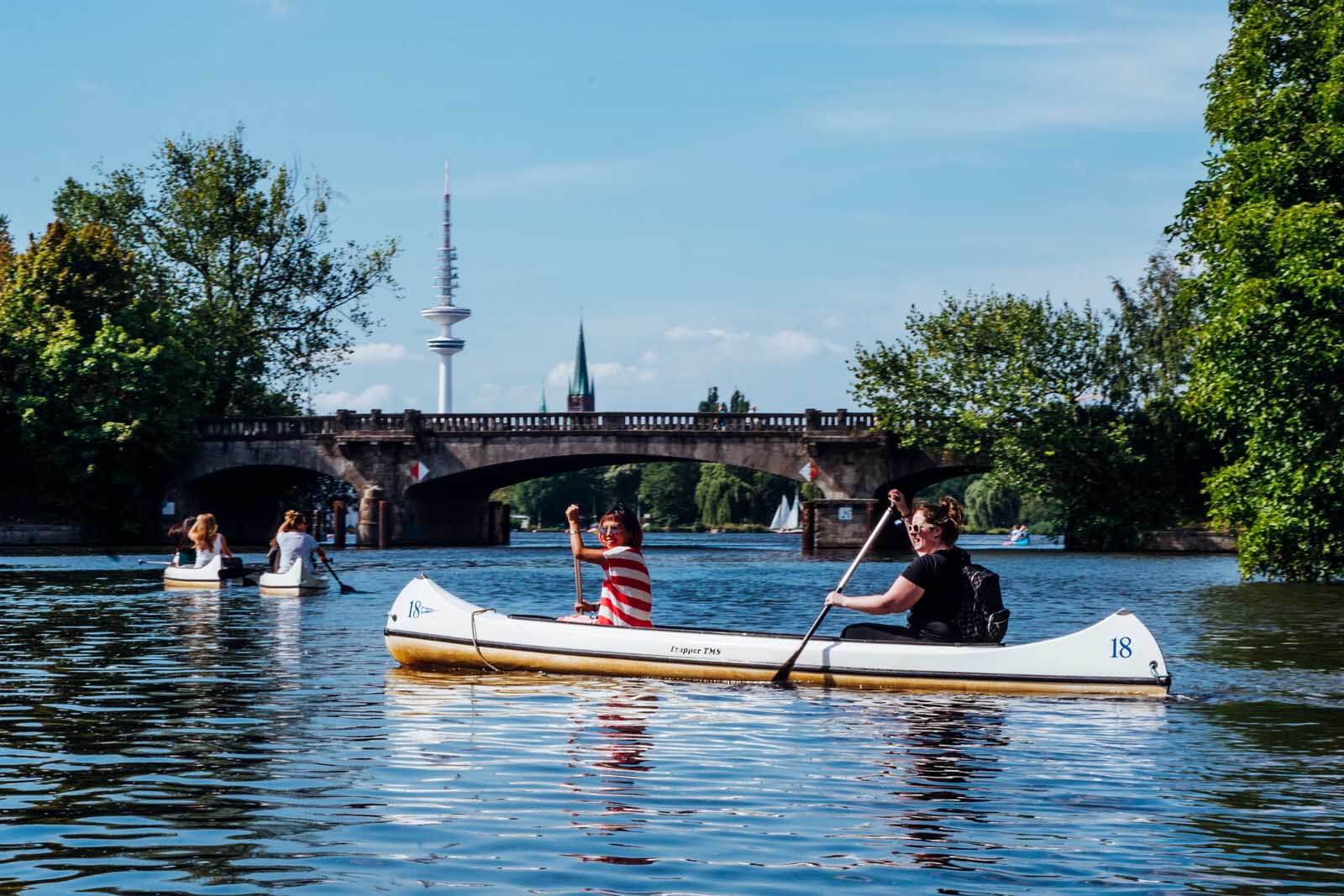 Alster Lake in Hamburg