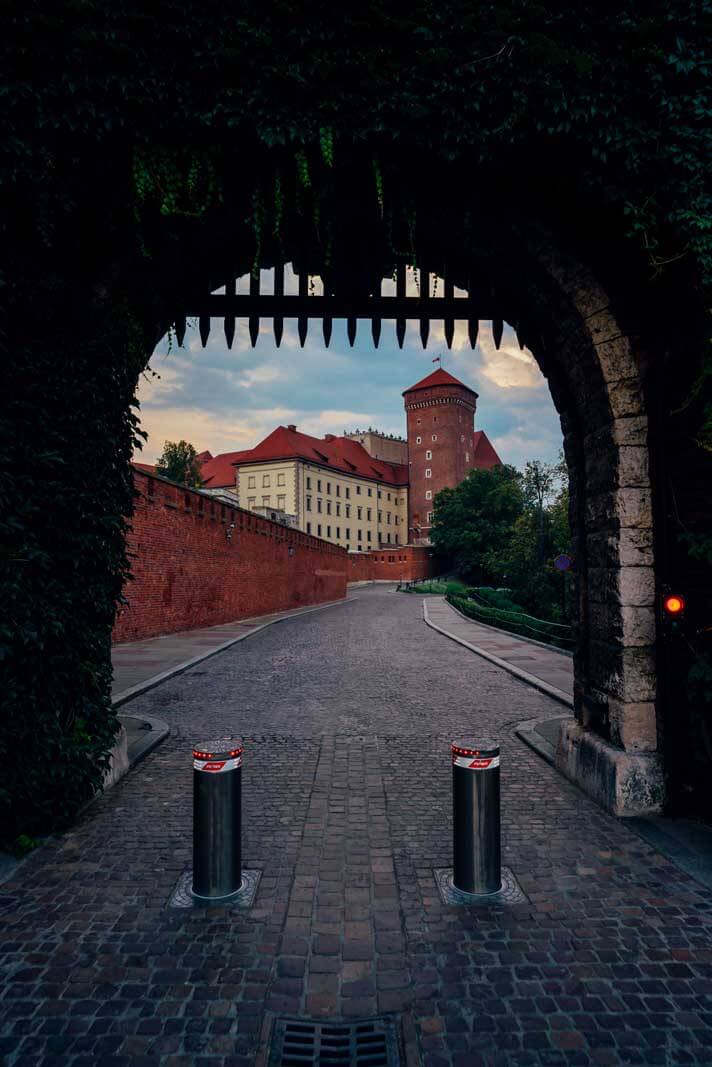 Castle View in Krakow Poland