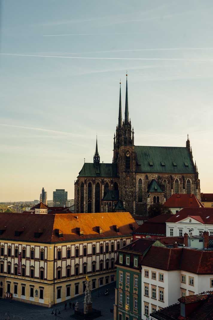 Cathedral of St Peter and St Paul in Brno Czech Republic