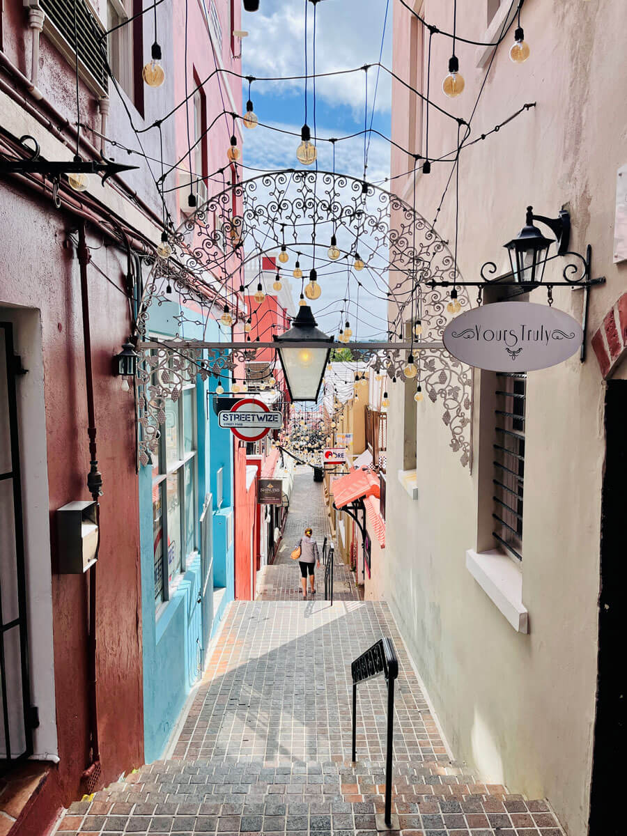 Chancery-Lane-in-downtown-Hamilton-Bermuda