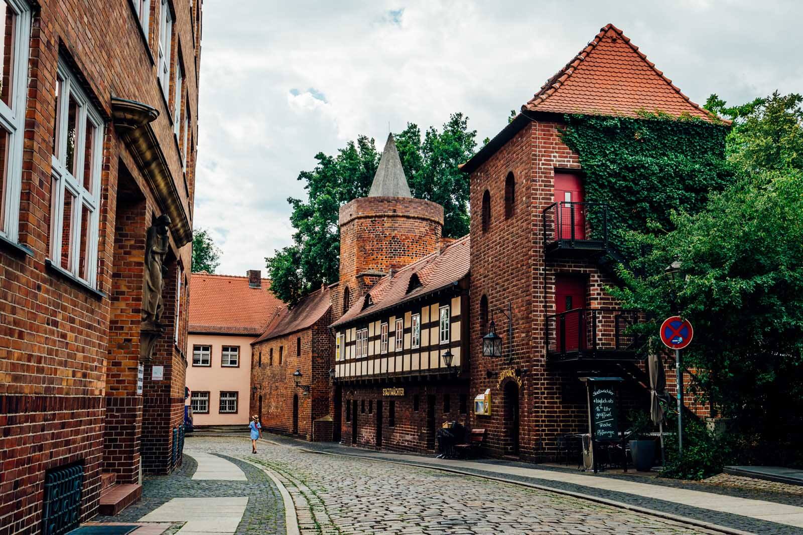 adorable side street in Cottbus Germany