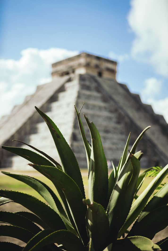 Chichen Itza pyramid in Yucatan Mexico