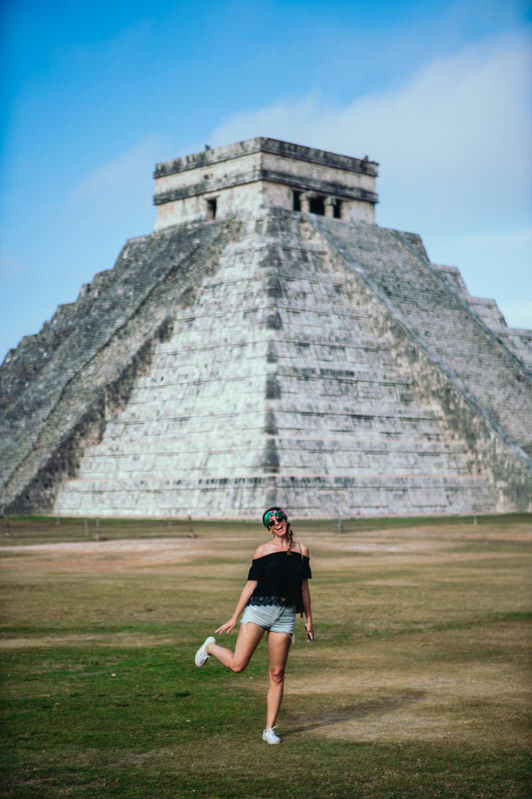 Megan at Chichen Itza Ruins