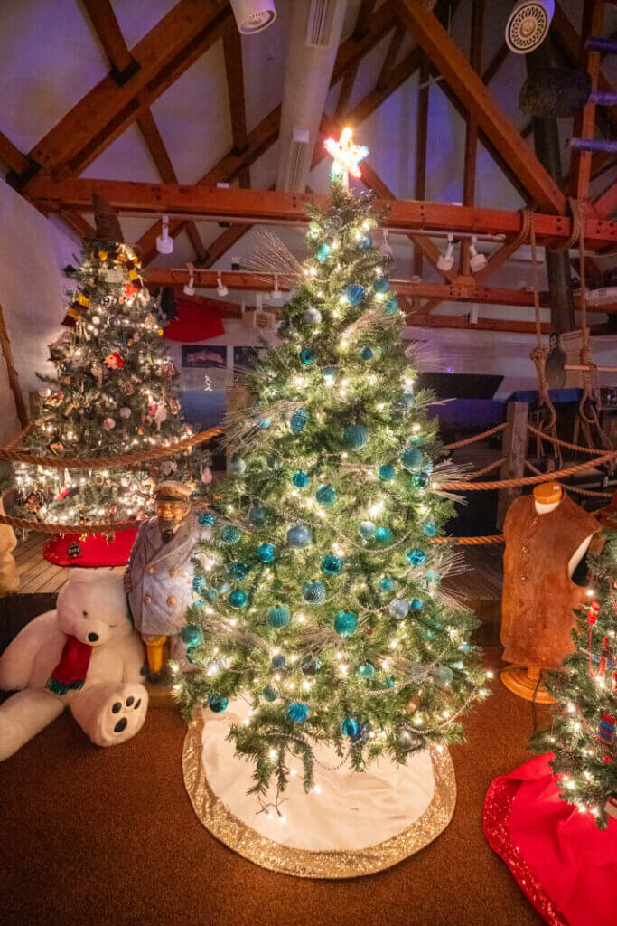 Christmas Trees at Queens County Museum in Liverpool Nova Scotia