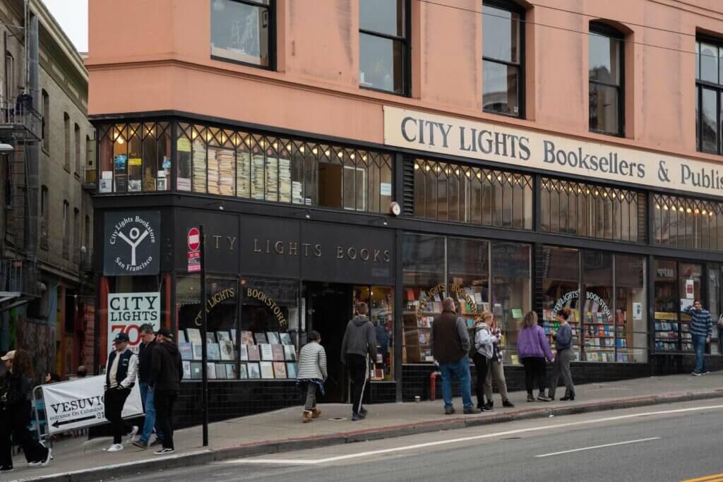 City Lights Book Store in San Francisco California