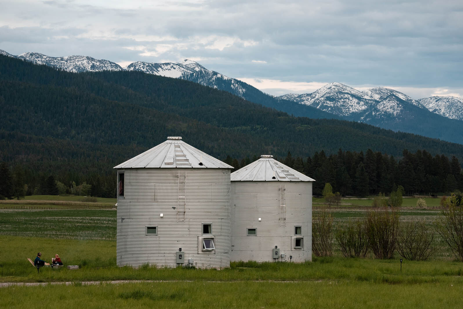 Clark Farm Silos in Creston Montana near Kalispell