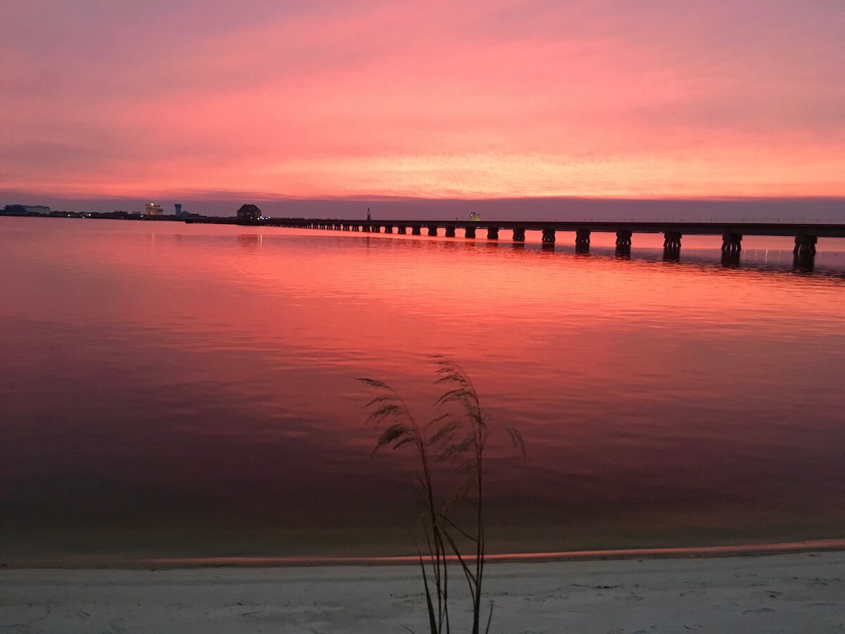 Coastal Mississippi sunset 