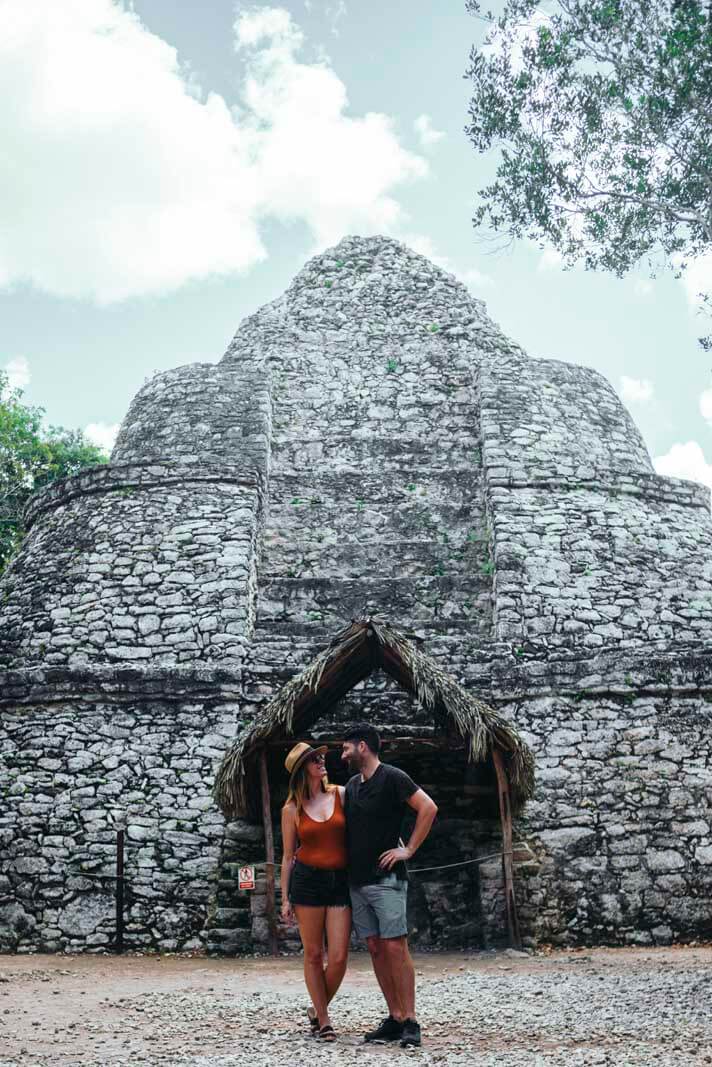 Megan and Scott at Coba Ruins near Tulum