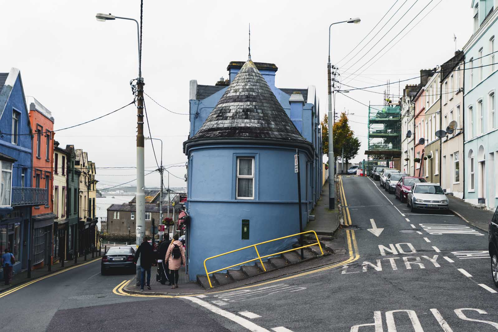 Pretty Blue building in Cobh Ireland