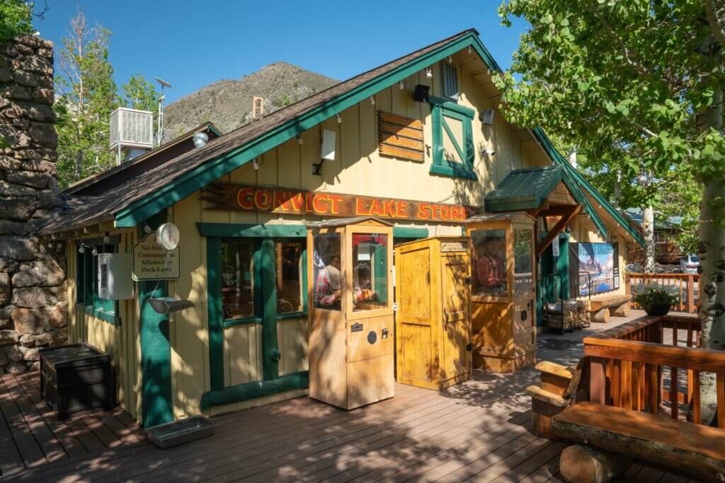 Convict Lake Resort General Store in Mammoth Lakes California