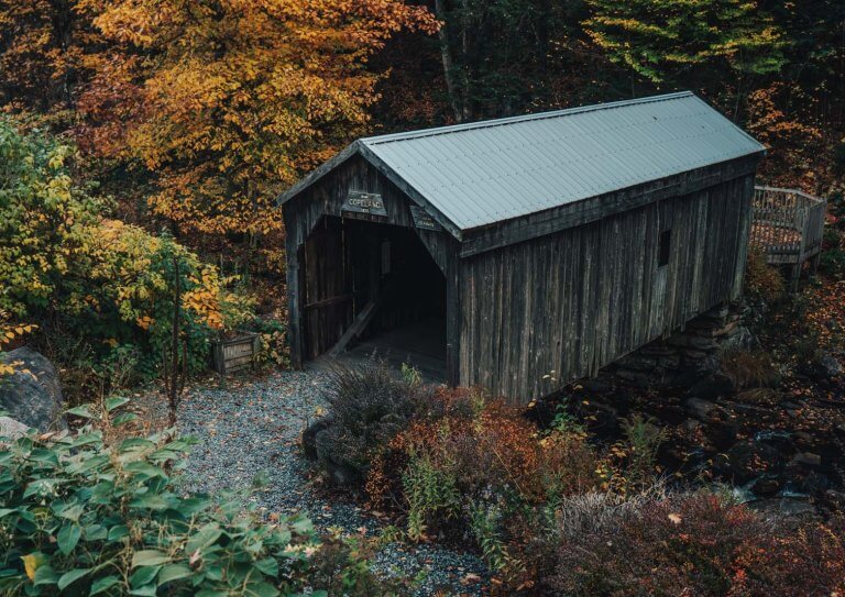 Copeland Covered Bridge in the Adirondacks in Upstate New York