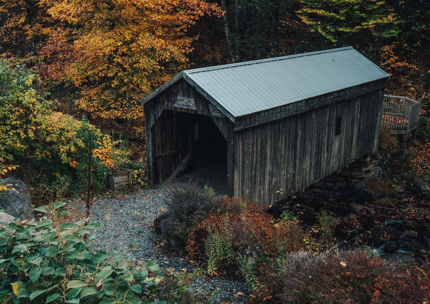 Copeland Covered Bridge in the Adirondacks in Upstate New York