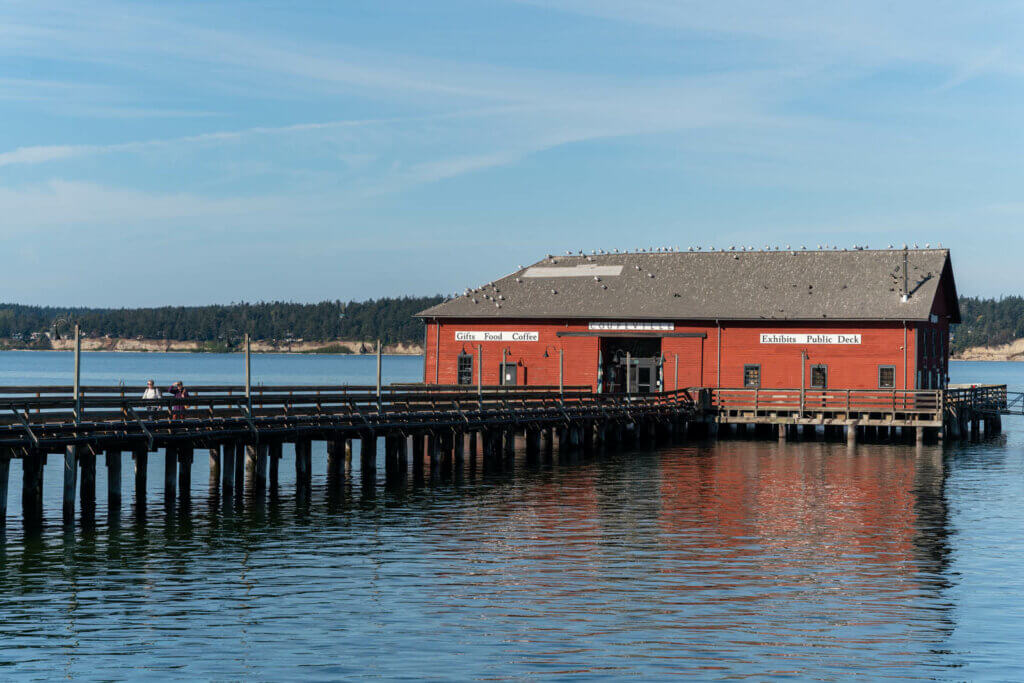 Coupeville Wharf on Whidbey Island in Washington