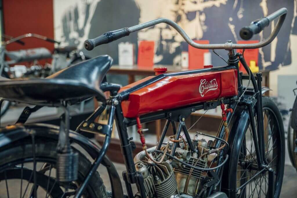 Motorcycle from the Glenn H Curtiss Museum