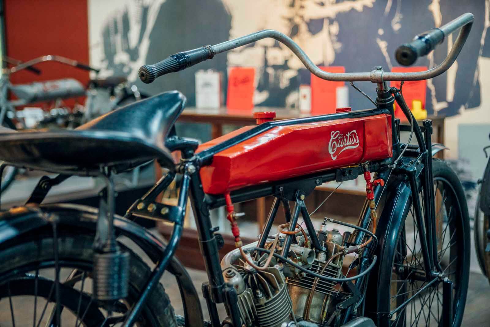 Motorcycle from the Glenn H Curtiss Museum