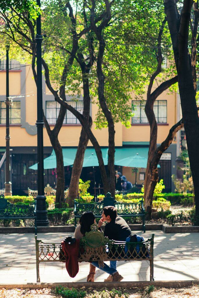 Cute couple in Mexico City